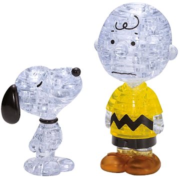Hcm Kinzel 3D Crystal puzzle Snoopy a Charlie Brown 77 dílků (59199)