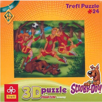 Trefl Puzzle Scooby Doo: Fotbal 3D 24 dílků (35412)