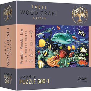 Trefl Wood Craft Origin puzzle Život v moři 501 dílků (20153)