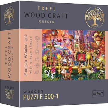 Trefl Wood Craft Origin puzzle Kouzelný svět 501 dílků (20156)