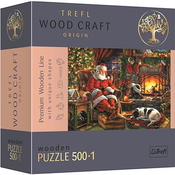 Trefl Wood Craft Origin puzzle Vánoční večer 501 dílků (20158)