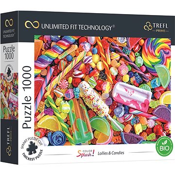 Trefl Puzzle UFT Color Splash: Lízátka a cukrovinky 1000 dílků (10701)
