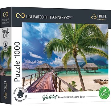 Trefl Puzzle UFT Wanderlust: Rajská pláž na Bora-Bora 1000 dílků (10704)