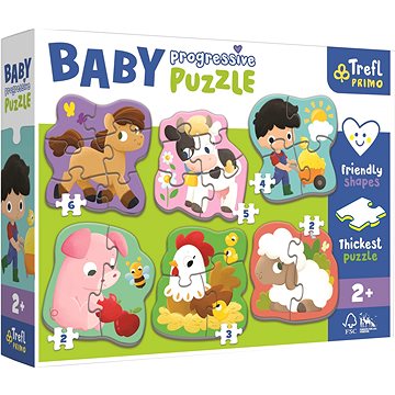 Trefl Baby puzzle Farma 6v1 (2-6 dílků) (44000)