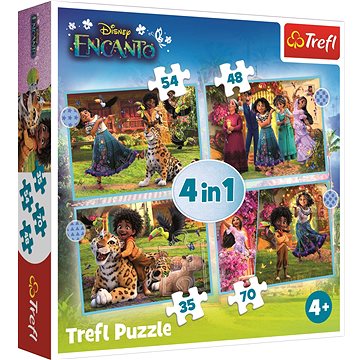 Trefl Puzzle Encanto 4v1 (35,48,54,70 dílků) (34615)
