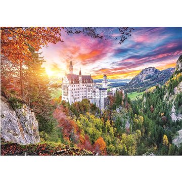 Trefl Puzzle Pohled na zámek Neuschwanstein, Německo 500 dílků (37427)