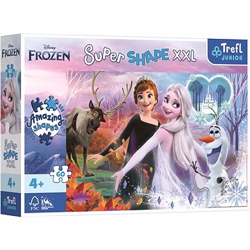 Trefl Puzzle Super Shape XXL Ledové království 2: Tančící sestry 60 dílků (50010)