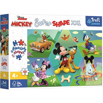 Trefl Puzzle Super Shape XXL Mickey Mouse: Zábava 60 dílků (50014)