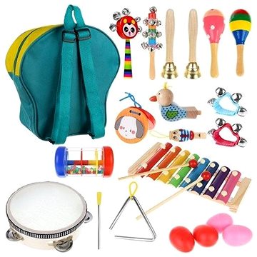 Alum Sada dřevěných hudebních nástrojů pro děti 24 ks (5900779940765)