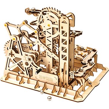 Robotime Rokr 3D dřevěné puzzle Kuličková dráha: Climber 233 dílků (LG504)