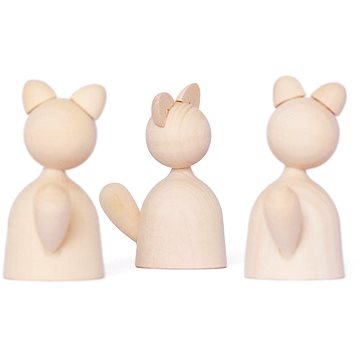 Ulanik Dřevěná hračka "Kočičky" (4631142400302)