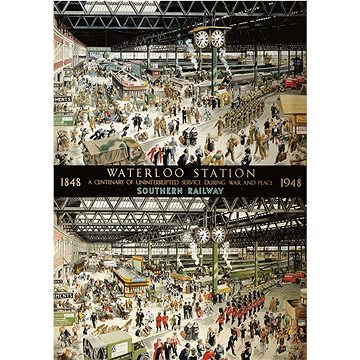 Gibsons Puzzle Stanice Waterloo v roce 1848 a 1948, 1000 dílků (G604)