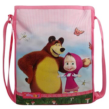 Dívčí taška Máša a medvěd malinová (Va 7286)