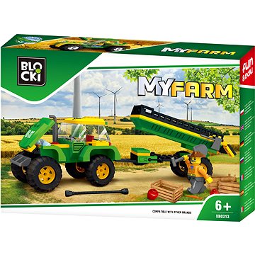 Blocki MyFarm Tractor with a trailer (KB0313)