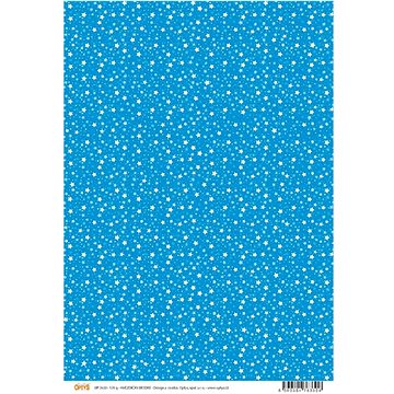 Optys 7633 - Papír A4 jednostranný, 170g, hvězdičky modré (101318)