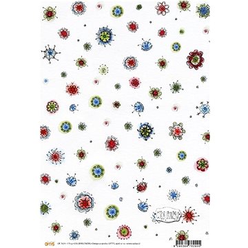 Optys 7629 - Papír A4 jednostranný, 170g, color flowers (101308)