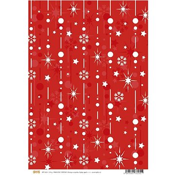 Optys 7623 - Papír A4 jednostranný, 170g, vánoční červený (101314)