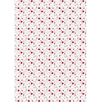Optys 7576 - Papír A4 jednostranný, 170g, spirálky červeno/bílý (101310)