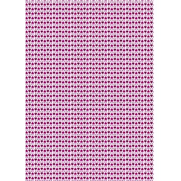 Optys 7575 - Papír A4 jednostranný, 170g, srdíčka růžový (101303)