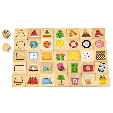 Dřevěné puzzle - tvary (6971608445064)