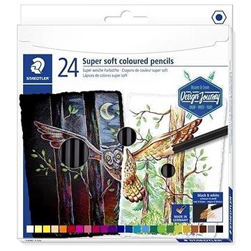 STAEDTLER pastelky Design Journey Super Soft sada 24 barev (4007817052273)