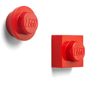 LEGO magnetky, set 2 ks - červená (5711938032982)
