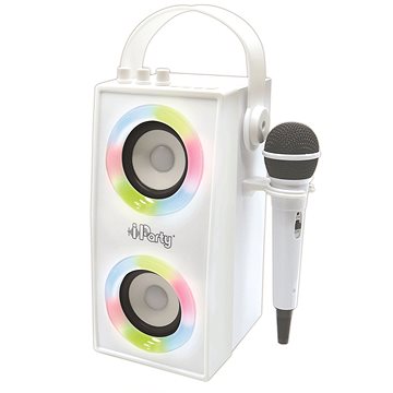 Lexibook iParty Přenosný Bluetooth reproduktor s mikrofonem a světelnými efekty (3380743084428)