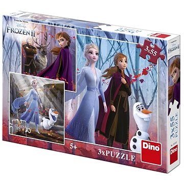 Frozen II 3X55 Puzzle Nové (8590878335332)