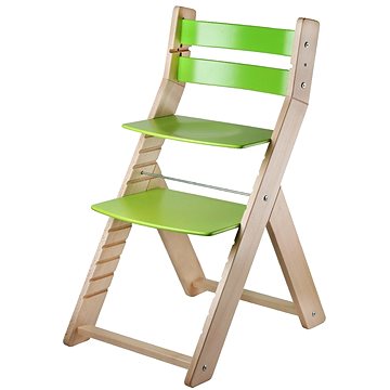 Rostoucí židle Wood Partner Sandy Barva: lak/zelená (8592927752640)