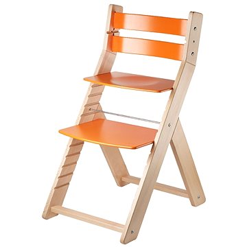 Rostoucí židle Wood Partner Sandy Barva: lak/oranžová (8592927752671)