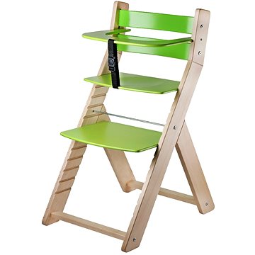 Rostoucí židle Wood Partner Luca Barva: lak/zelená (8592927751544)
