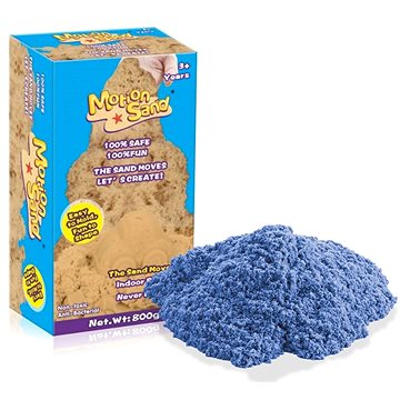 Kinetický / měsíční písek – náhradní sada 800g - modrá barva (809555943431)