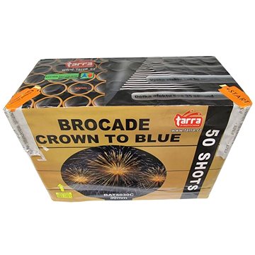 Ohňostroj - baterie výmetnic brocade crown to blue 50ran (8595596306152)