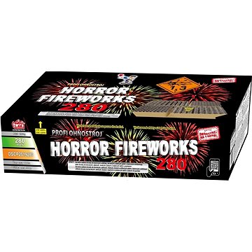 Ohňostroj -profi složený ohňostroj horror fireworks 280 ran 