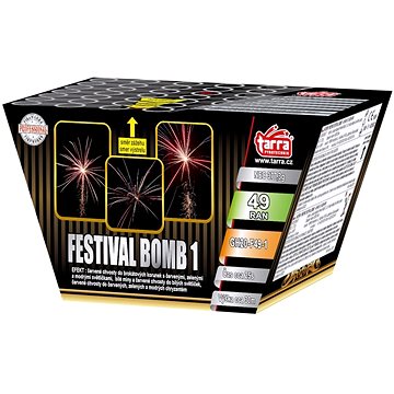 Ohňostroj - baterie výmetnic festival bomb 1 - 49 ran (8595596314515)