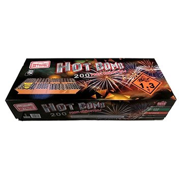 Profi složený ohňostroj hot bomb 200 ran 
