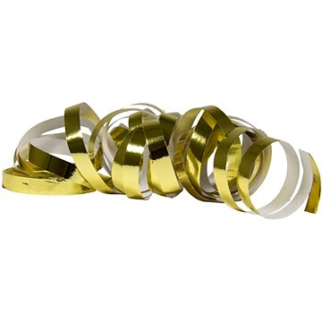 Serpentýny metalické zlaté - délka 4m - 2 kusy - Silvestr (8714572658041)