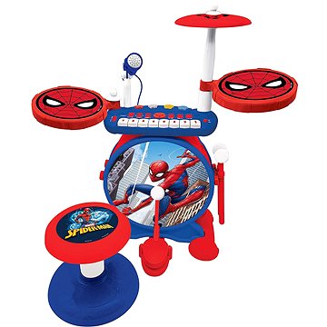 Spider-man Set elektrických bubnů se sedátkem (3380743084787)