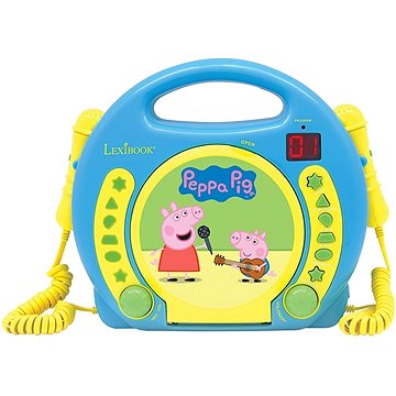 Peppa Pig Přenosný CD přehrávač s 2 mikrofony (3380743057927)