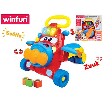 Chodítko/odrážedlo vrtulník na baterie, se světlem, zvukem a doplňky (4895038508750)