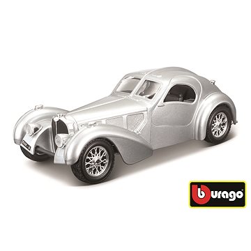 Bburago 1:24 Bugatti Atlantic stříbrná (4893993220922)