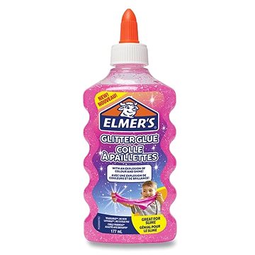 ELMER'S Glitter Glue 177 ml, růžové (3026980772499)