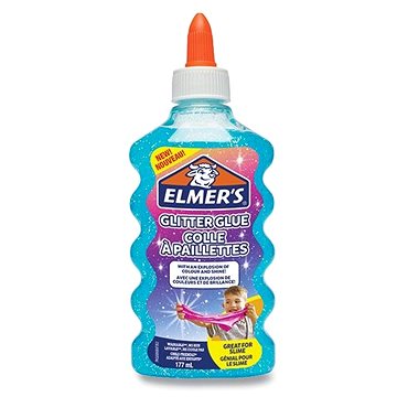 ELMER'S Glitter Glue 177 ml, modré (3026980772529)