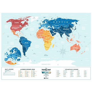 World Travel Holiday Lagoon stírací mapa světa 60x80cm EN (4820191130524)