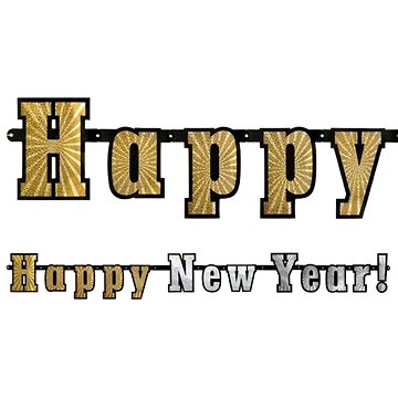 Girlanda Silvestr - Happy New Year - 142 cm (5901157450654)