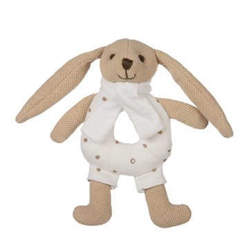 Canpol babies Zajíček Bunny s chrastítkem béžový (5903407802015)