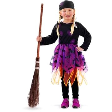 Dětský Kostým Čarodějnice 3-5 let - Halloween - vel.S - (98 - 116 cm) (8714572236805)
