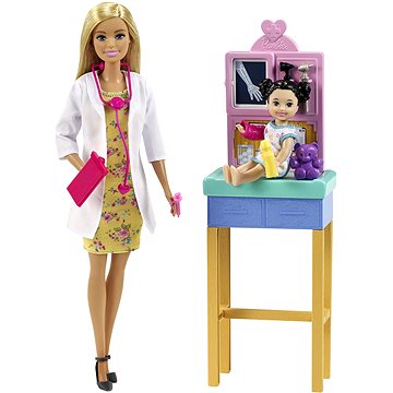 Barbie Povolání dětská doktorka blondýna (0887961918625)
