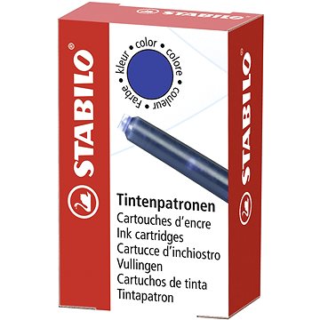 STABILO inkoustová, modrá - balení 6 ks (4006381484510)