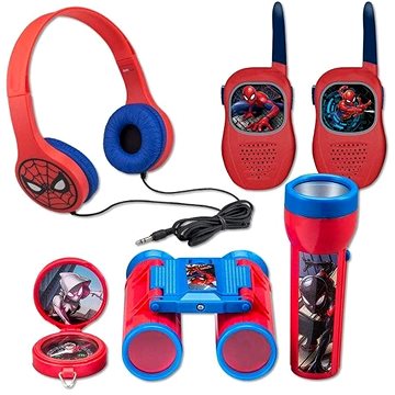 Set Spiderman - vysílačky,sluchátka,baterka,kompas (819559023152)